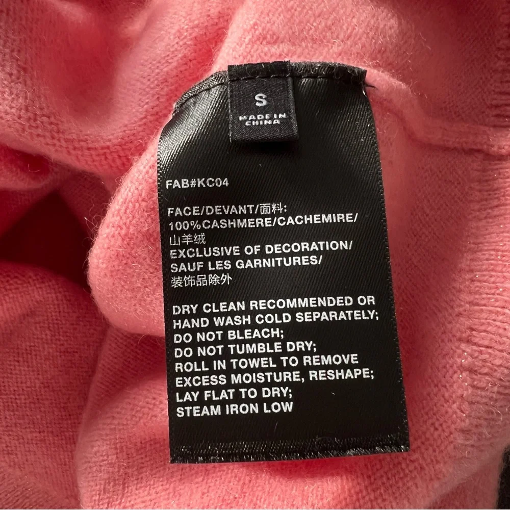 Lafayette 148 New York 100% Cashmere Turtleneck Sweater in Altrosa Pink - Picture 7 of 7